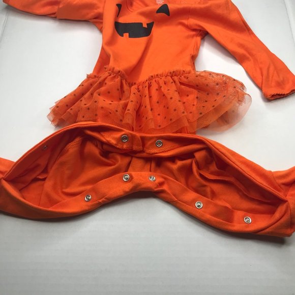 Just One You by Carter’s Girls 9 Month 1 Piece Pumpkin Sleeper New Without Tags - Picture 6 of 14
